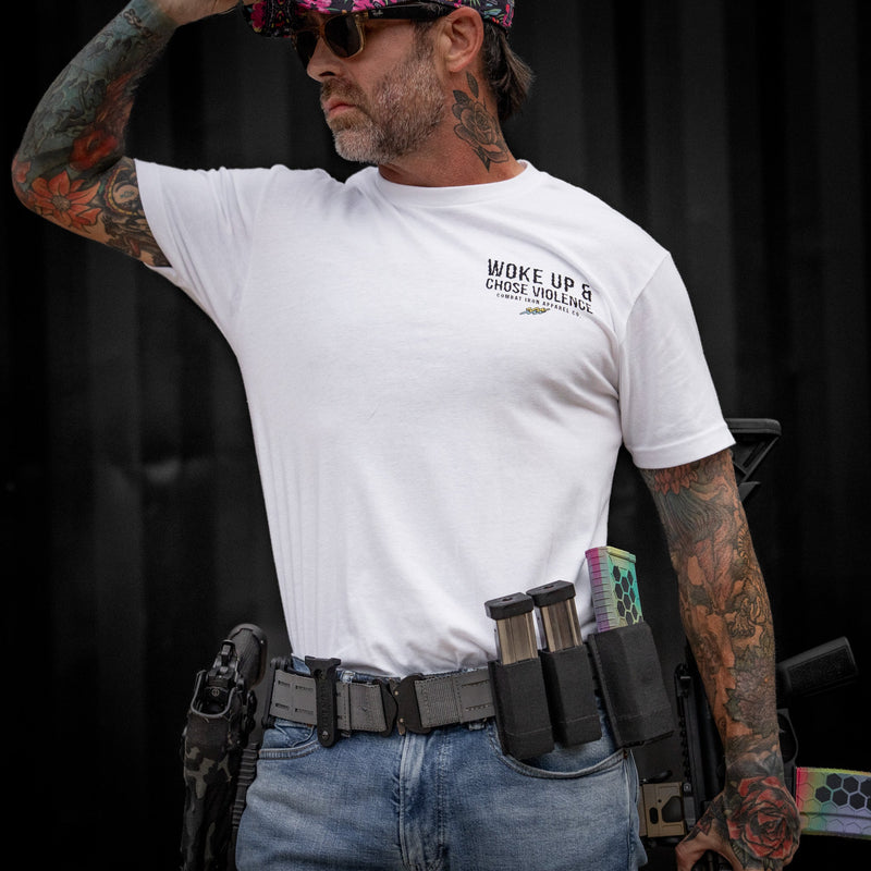 Load image into Gallery viewer, Woke Up &amp; Chose Violence Men's T-Shirt
