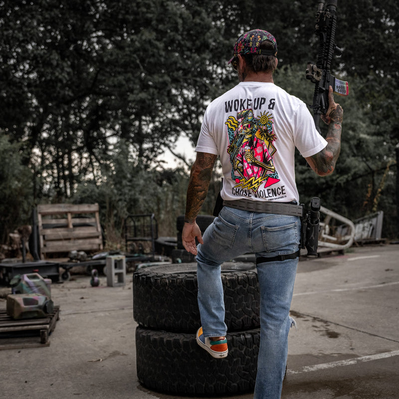 Load image into Gallery viewer, Woke Up &amp; Chose Violence Men's T-Shirt
