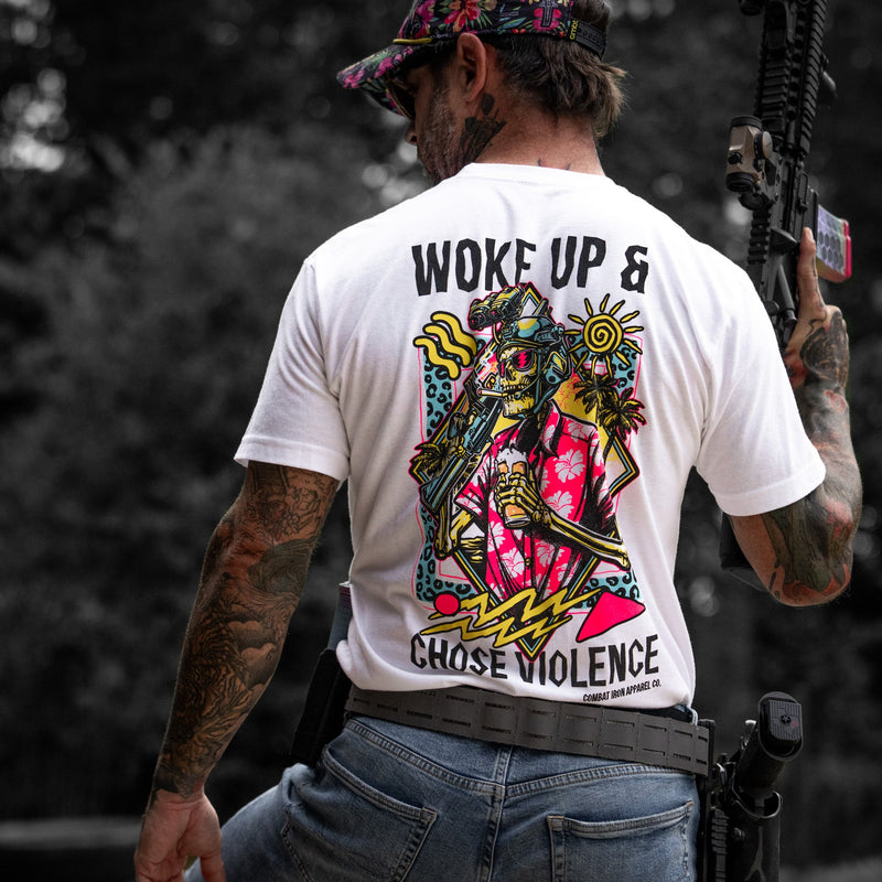 Load image into Gallery viewer, Woke Up &amp; Chose Violence Men's T-Shirt
