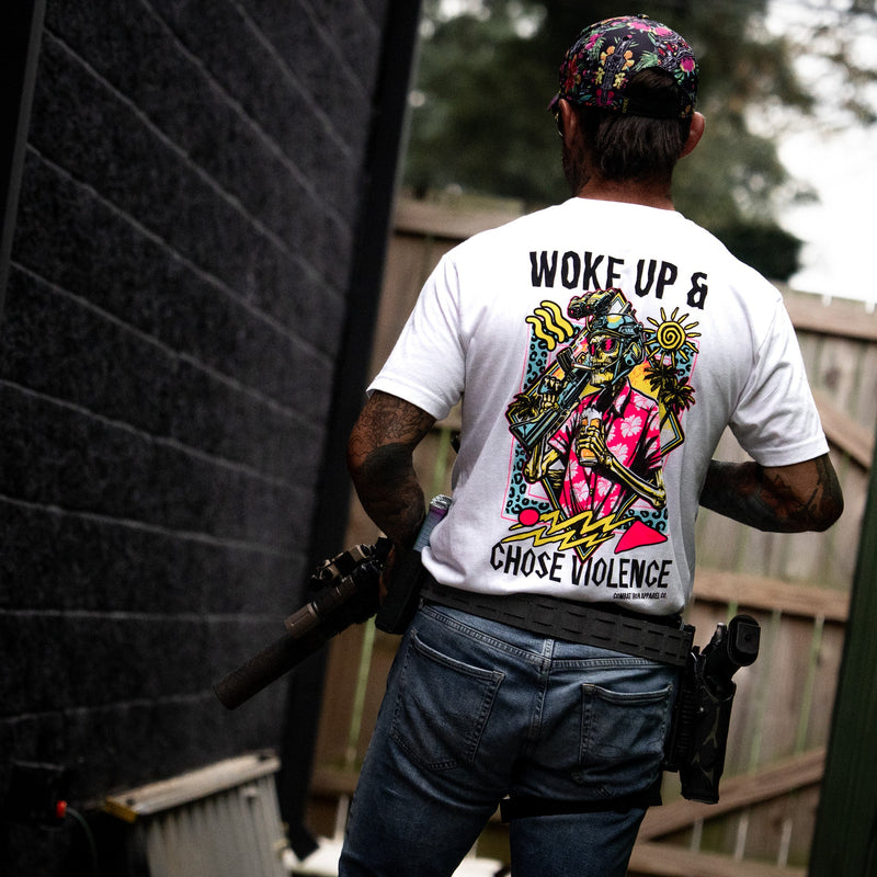 Load image into Gallery viewer, Woke Up &amp; Chose Violence Men's T-Shirt
