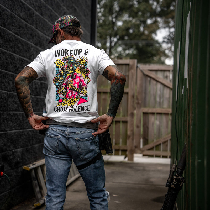 Load image into Gallery viewer, Woke Up &amp; Chose Violence Men&#39;s T-Shirt
