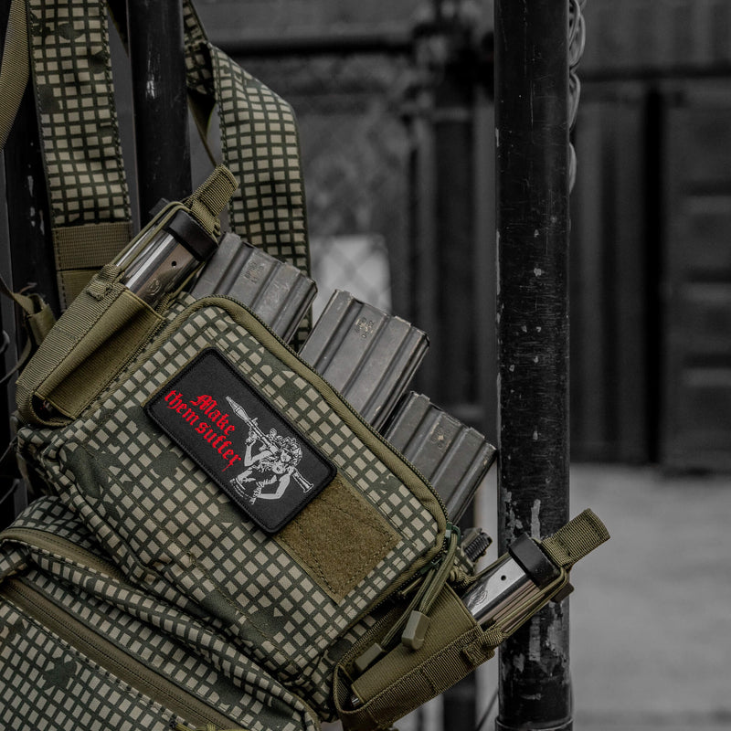 Load image into Gallery viewer, Make Them Suffer Embroidered Velcro Patch
