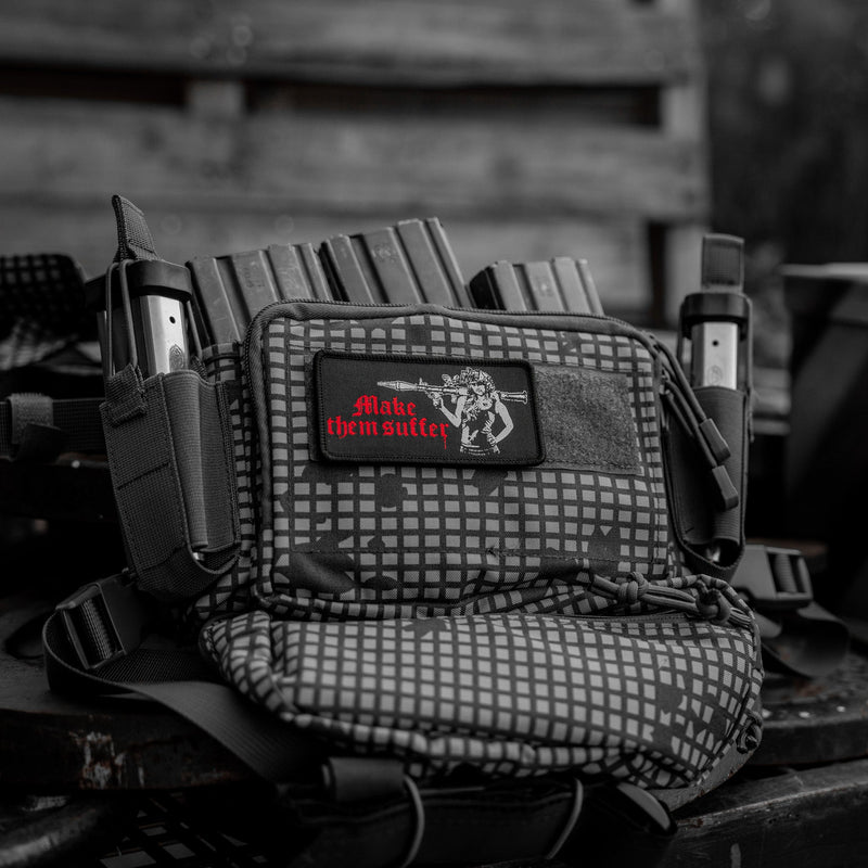 Load image into Gallery viewer, Make Them Suffer Embroidered Velcro Patch
