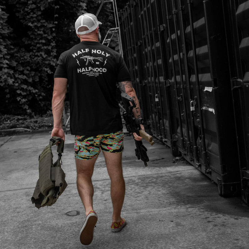Load image into Gallery viewer, Half Holy. Half Hood Men's T-Shirt
