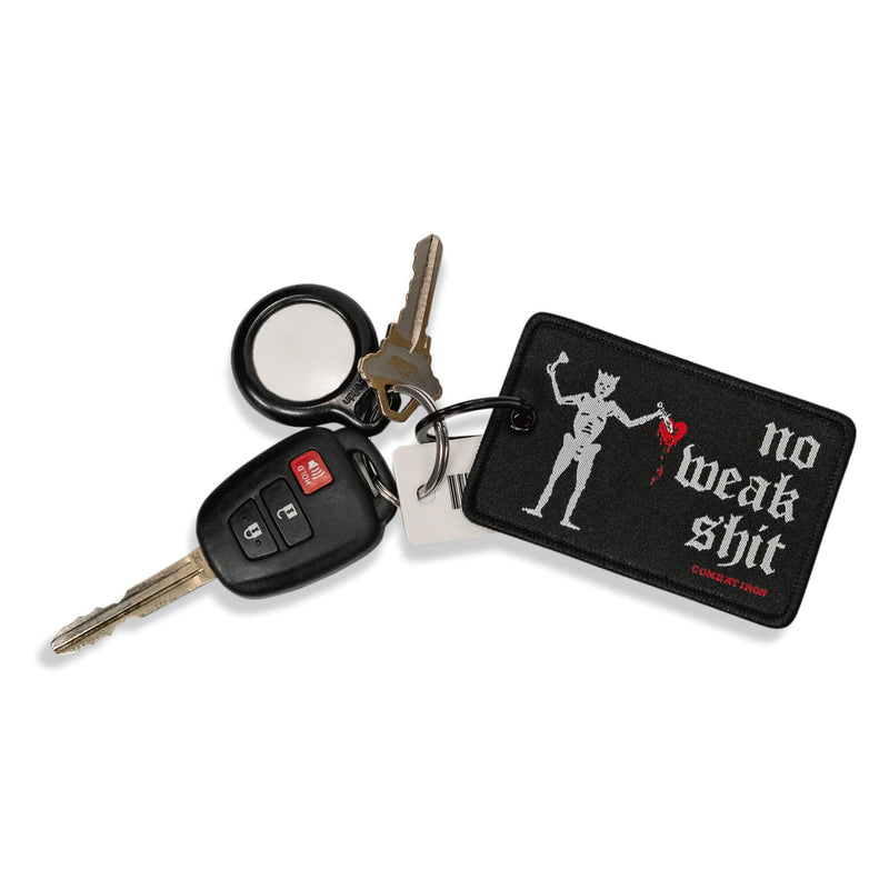 Load image into Gallery viewer, No Weak Shit Patch Keychain
