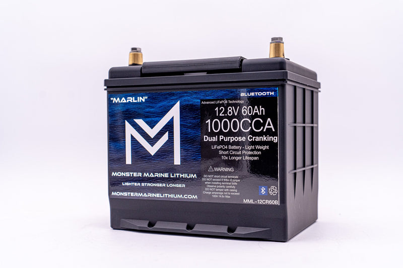 Load image into Gallery viewer, 1000CCA 12V 60Ah Dual Purpose Cranking Lithium Battery - BLUETOOTH - MML-12CR60B
