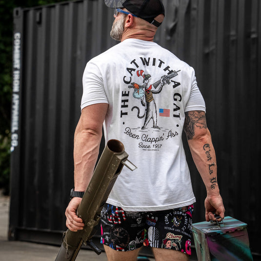 The Cat With A Gat Remix Men's T-Shirt