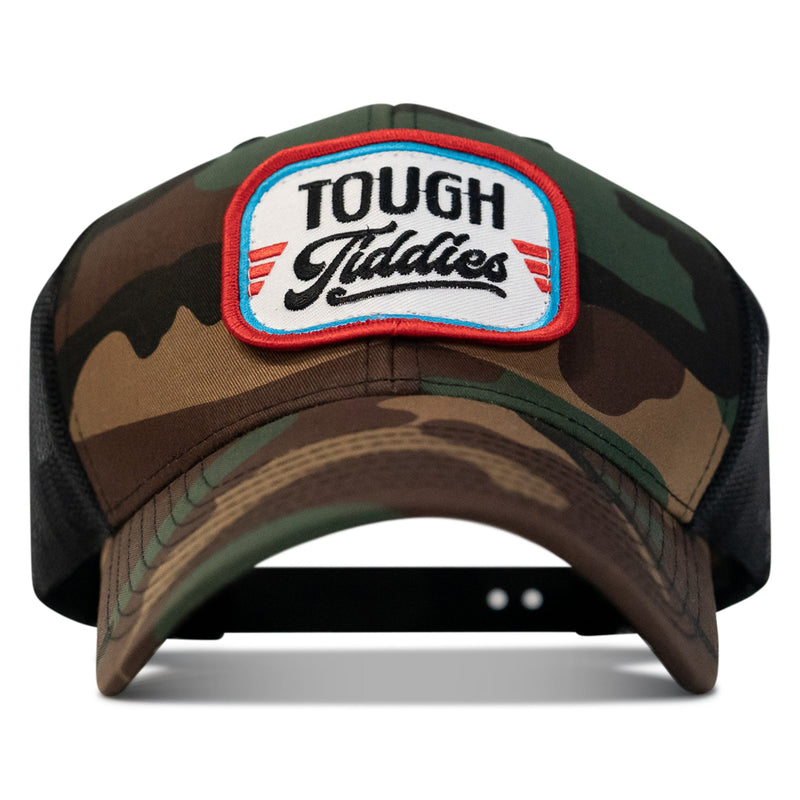 Load image into Gallery viewer, Tough Tiddies USA Patch Snapback Hat
