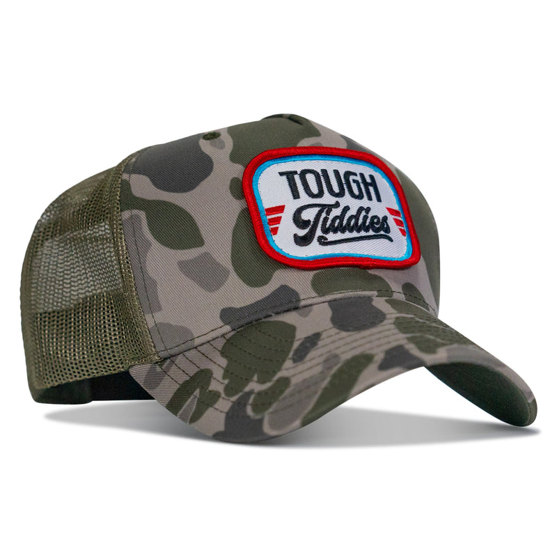 Load image into Gallery viewer, Tough Tiddies USA Patch Snapback Hat
