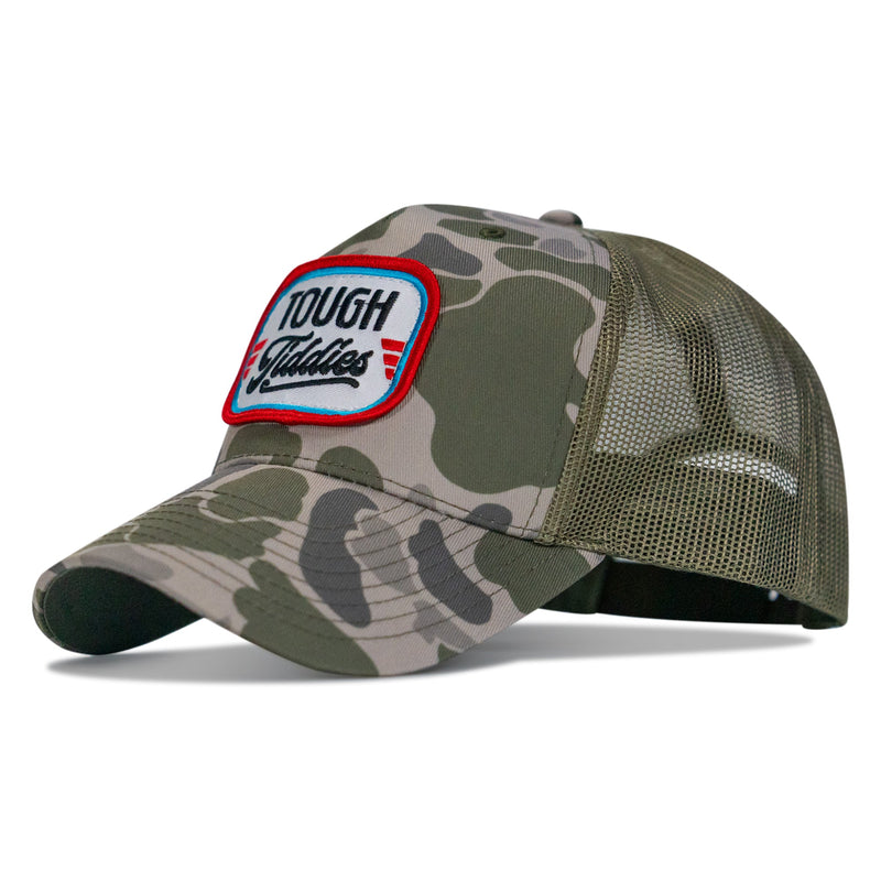 Load image into Gallery viewer, Tough Tiddies USA Patch Snapback Hat
