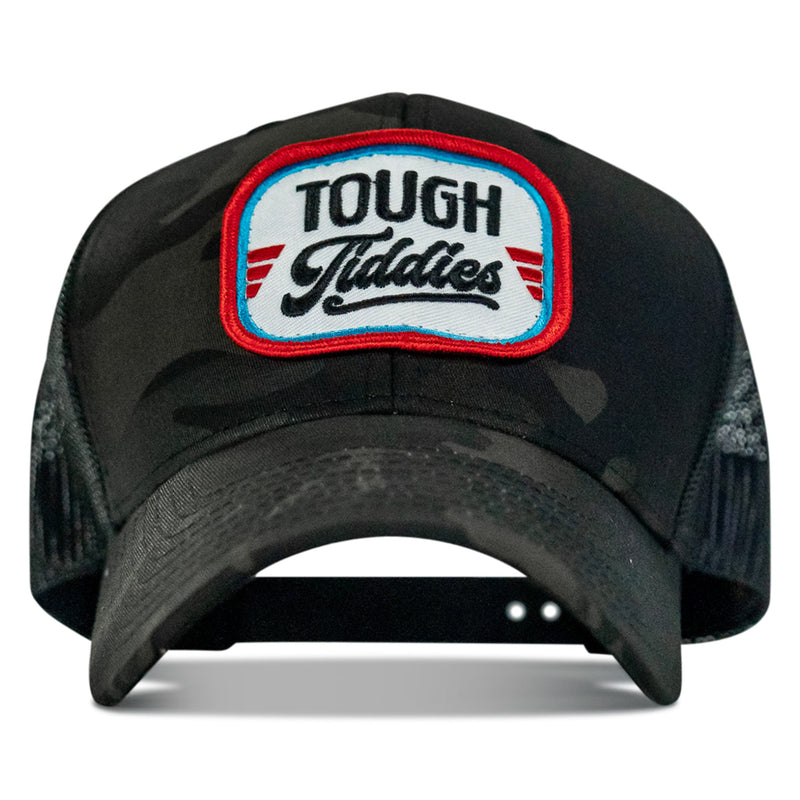 Load image into Gallery viewer, Tough Tiddies USA Patch Snapback Hat
