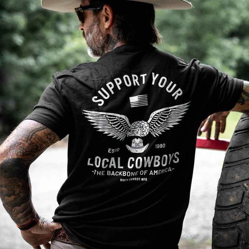 Load image into Gallery viewer, Support Your Local Cowboys Men&#39;s T-Shirt
