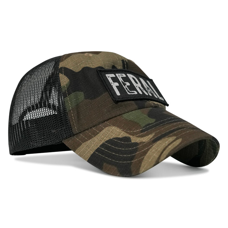 Load image into Gallery viewer, Feral Patch RipStop Mesh Snapback Hat
