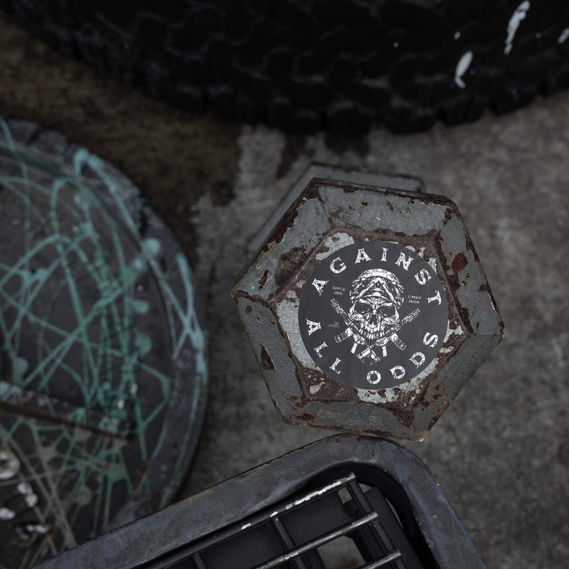 Load image into Gallery viewer, Against All Odd&#39;s Skull Decal
