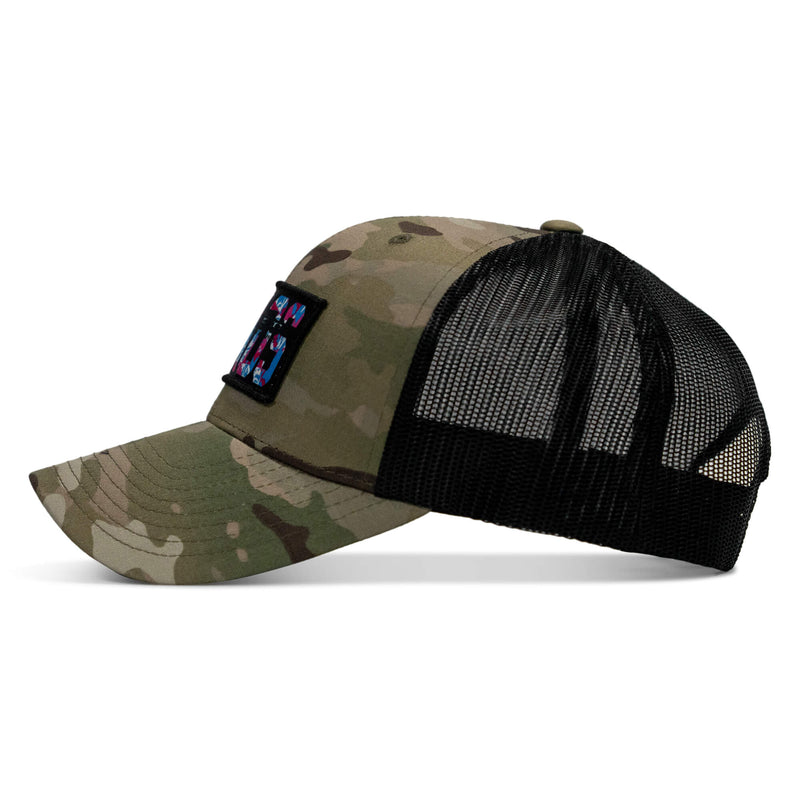 Load image into Gallery viewer, Chaos Hawaiian Patch Snapback Hat

