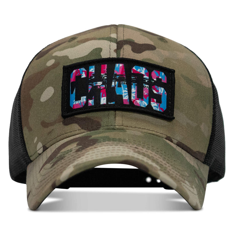 Load image into Gallery viewer, Chaos Hawaiian Patch Snapback Hat
