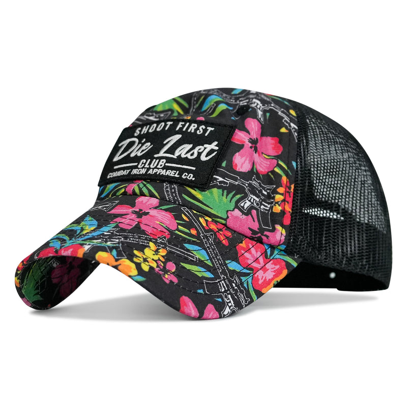 Load image into Gallery viewer, Shoot First. Die Last. Club Patch Tactical Ripstop Mesh Snapback Hat
