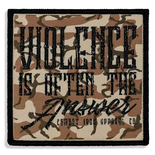 Violence is Often The Answer Soft Velcro Patch