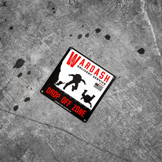 Wardash Delivery Wall Mounting Metal Sign