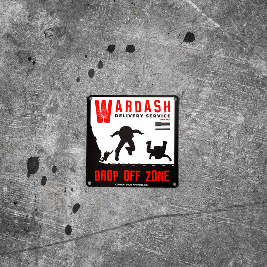 Wardash Delivery Wall Mounting Metal Sign