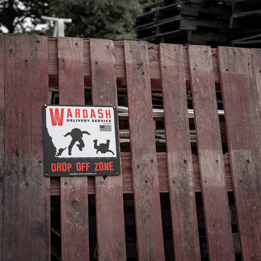 Wardash Delivery Wall Mounting Metal Sign