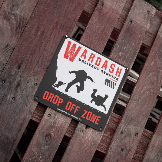 Wardash Delivery Wall Mounting Metal Sign