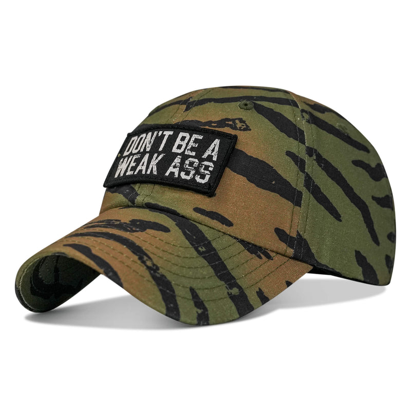 Load image into Gallery viewer, Don&#39;t Be A Weak Ass Patch Low Profile RipStop Hat
