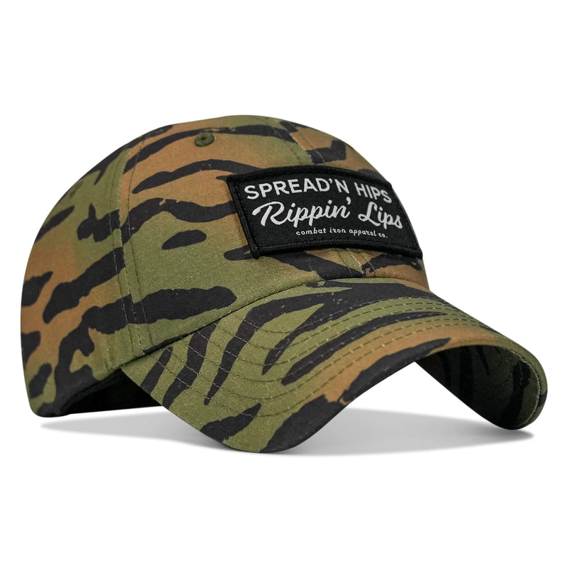 Load image into Gallery viewer, Spreadin' Hips and Rippin' Lips Patch Ripstop Snapback

