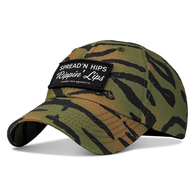 Load image into Gallery viewer, Spreadin' Hips and Rippin' Lips Patch Ripstop Snapback

