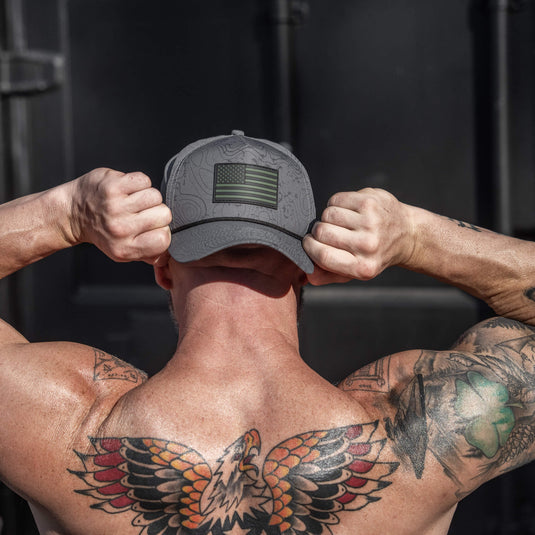 American Flag PVC Patch Waterproof Weekender Snapback