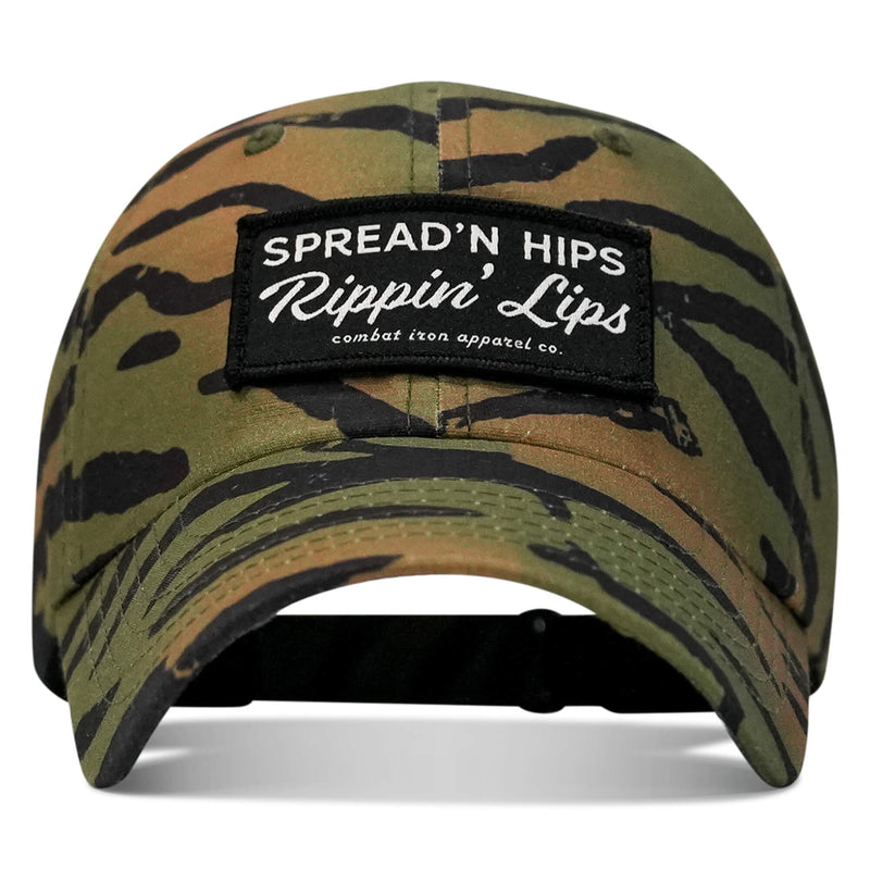 Load image into Gallery viewer, Spreadin' Hips and Rippin' Lips Patch Ripstop Snapback
