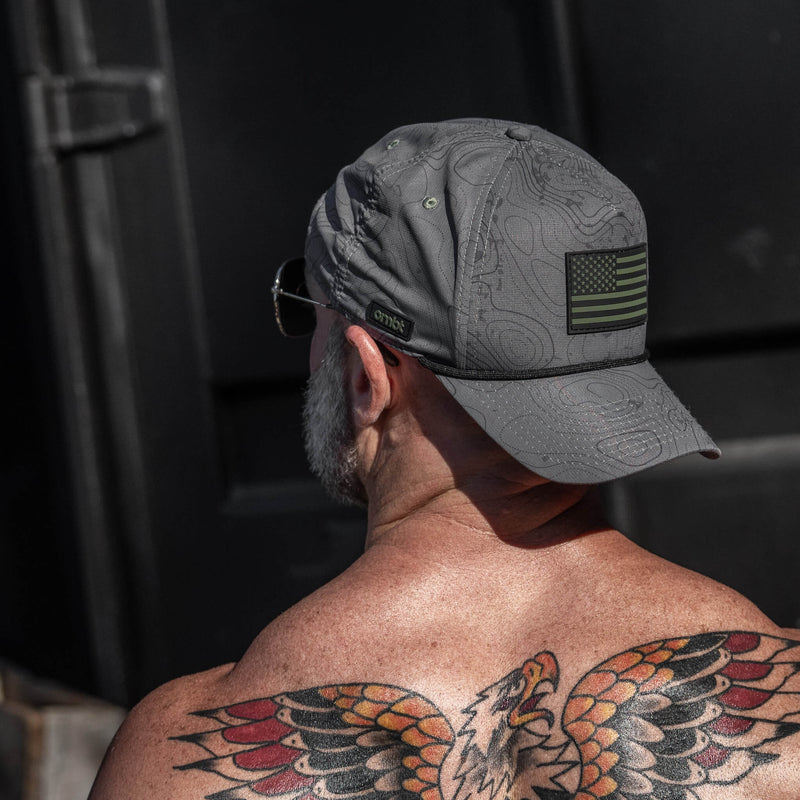 Load image into Gallery viewer, American Flag PVC Patch Waterproof Weekender Snapback
