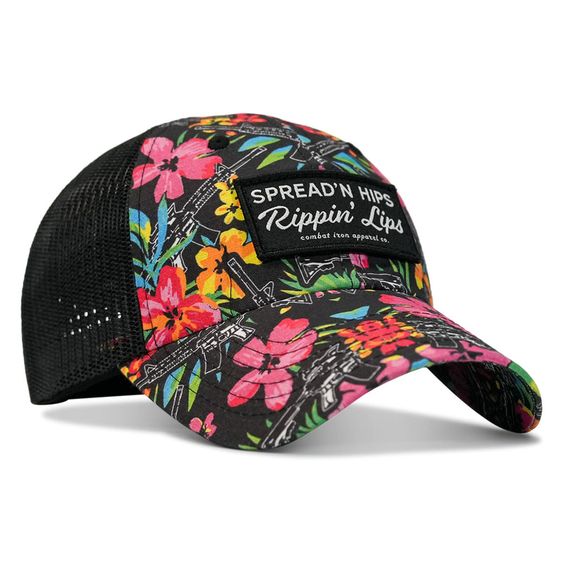 Load image into Gallery viewer, Spreadin&#39; Hips and Rippin&#39; Lips Patch Ripstop Snapback
