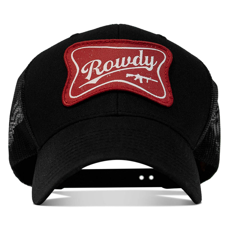Load image into Gallery viewer, Rowdy Beer Logo Patch Snapback Hat
