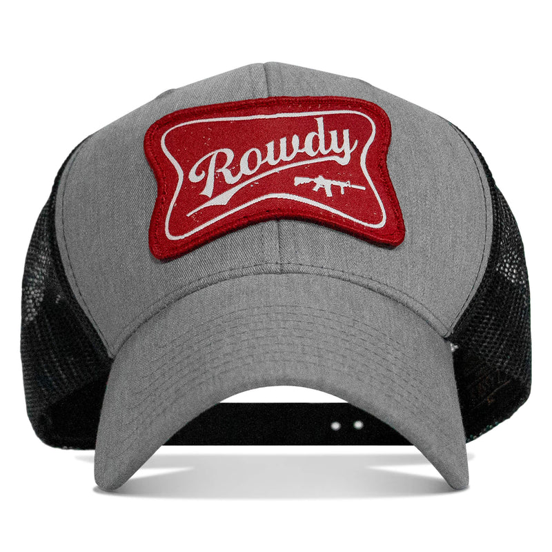 Load image into Gallery viewer, Rowdy Beer Logo Patch Snapback Hat
