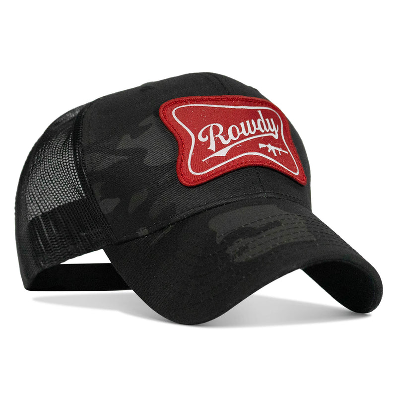 Load image into Gallery viewer, Rowdy Beer Logo Patch Snapback Hat
