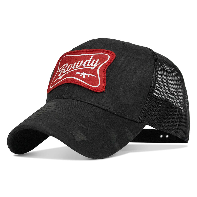 Load image into Gallery viewer, Rowdy Beer Logo Patch Snapback Hat
