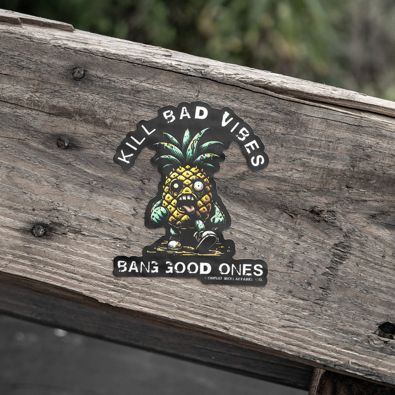 Load image into Gallery viewer, Kill Bad Vibes Pineapple Decal

