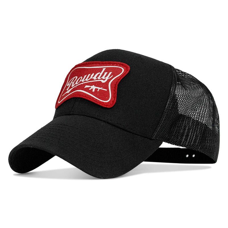 Load image into Gallery viewer, Rowdy Beer Logo Patch Snapback Hat
