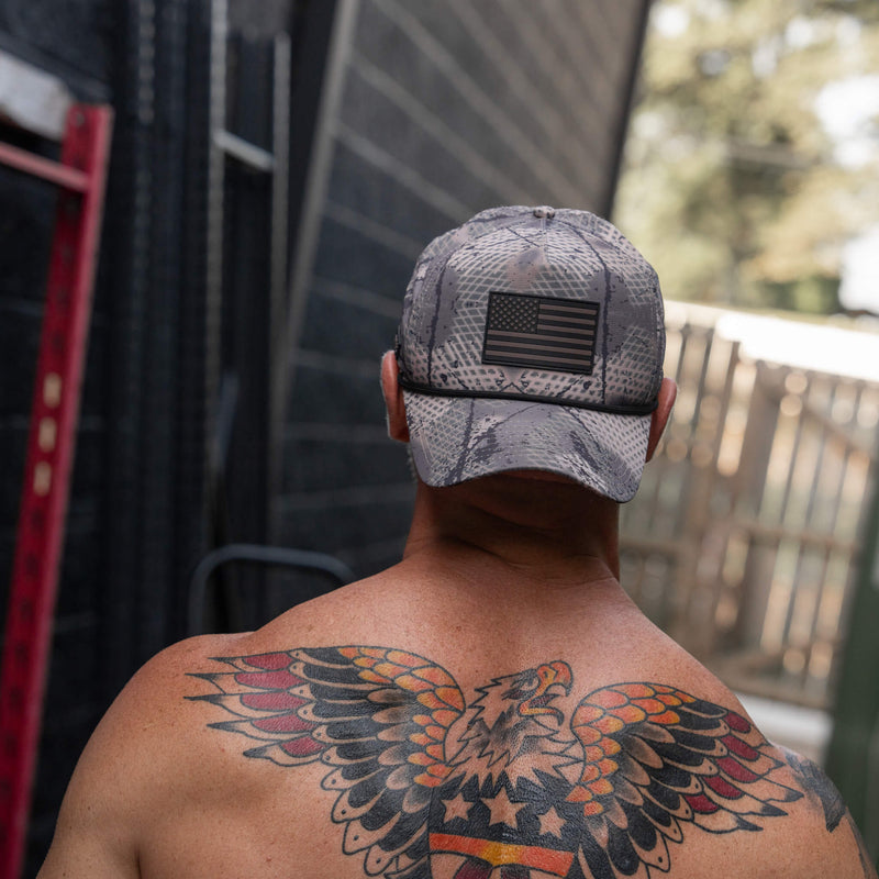 Load image into Gallery viewer, American Flag PVC Patch Waterproof Weekender Snapback
