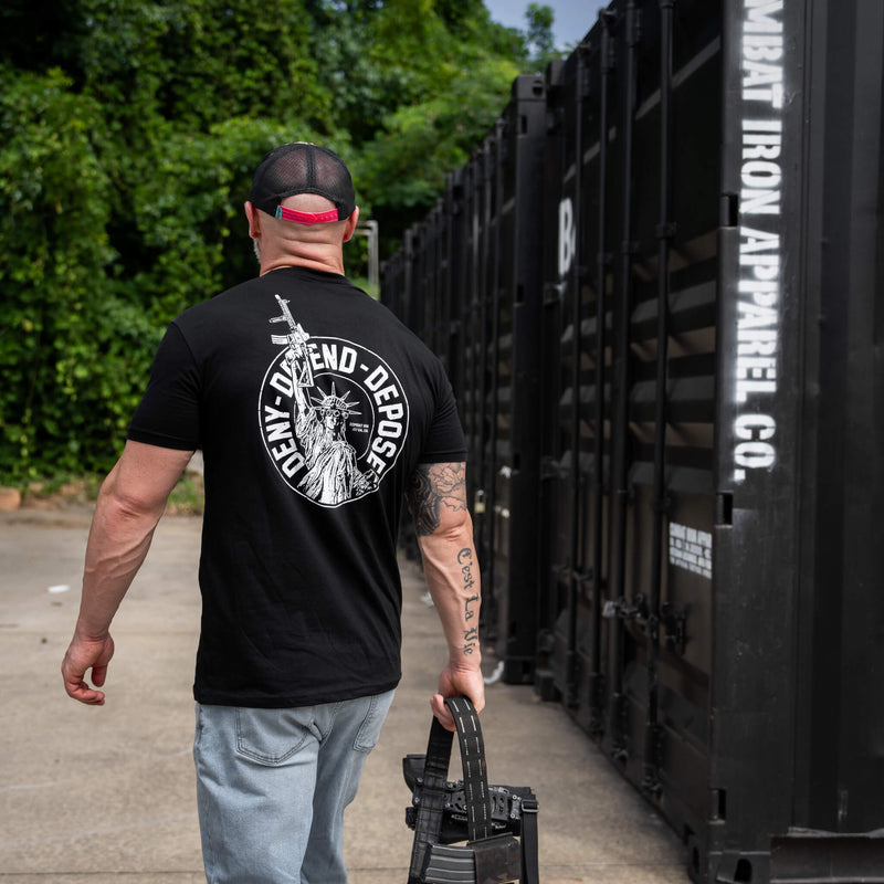 Load image into Gallery viewer, Deny. Defend. Depose Men's T-Shirt
