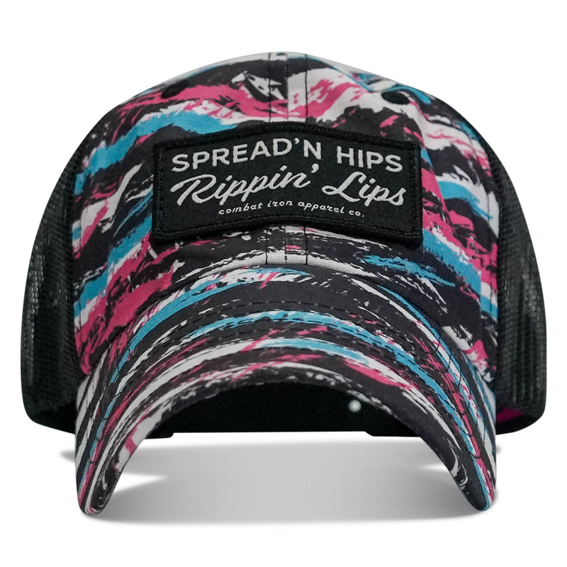 Load image into Gallery viewer, Spreadin&#39; Hips and Rippin&#39; Lips Patch Ripstop Snapback
