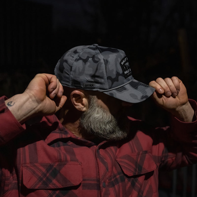 Load image into Gallery viewer, Half Holy. Half Hood. Patch Weekender Snapback

