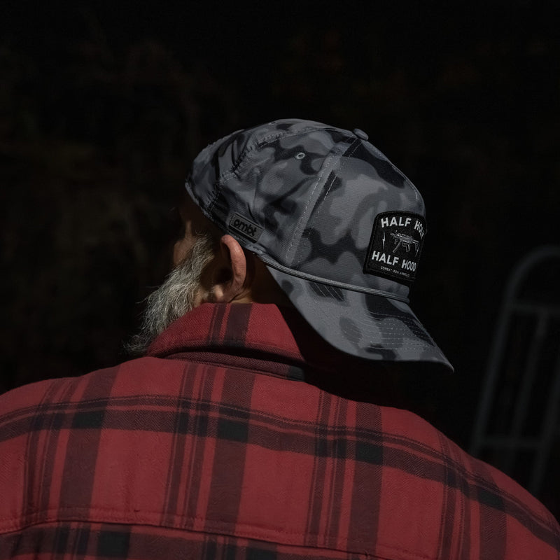 Load image into Gallery viewer, Half Holy. Half Hood. Patch Weekender Snapback
