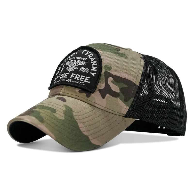 Load image into Gallery viewer, Destroy Tyranny and Die Free Patch Snapback
