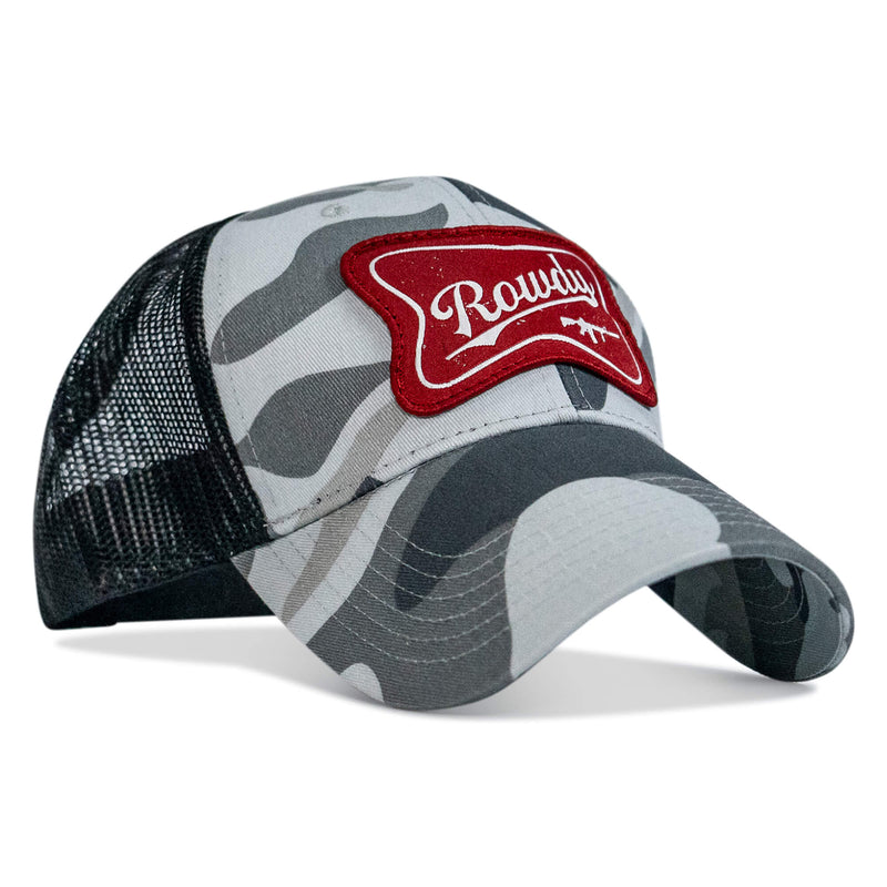 Load image into Gallery viewer, Rowdy Beer Logo Patch Snapback Hat
