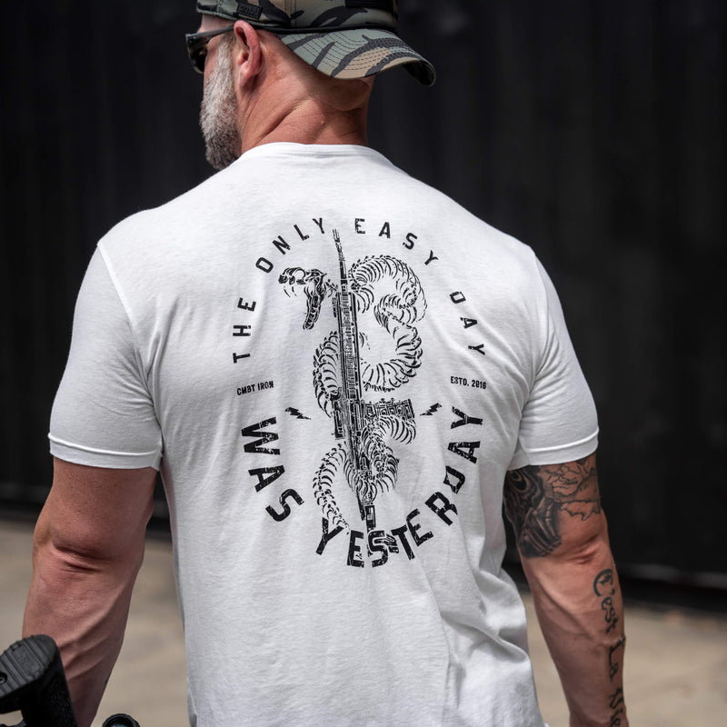 Load image into Gallery viewer, Only Easy Day Was Yesterday Rifle Men's T-Shirt
