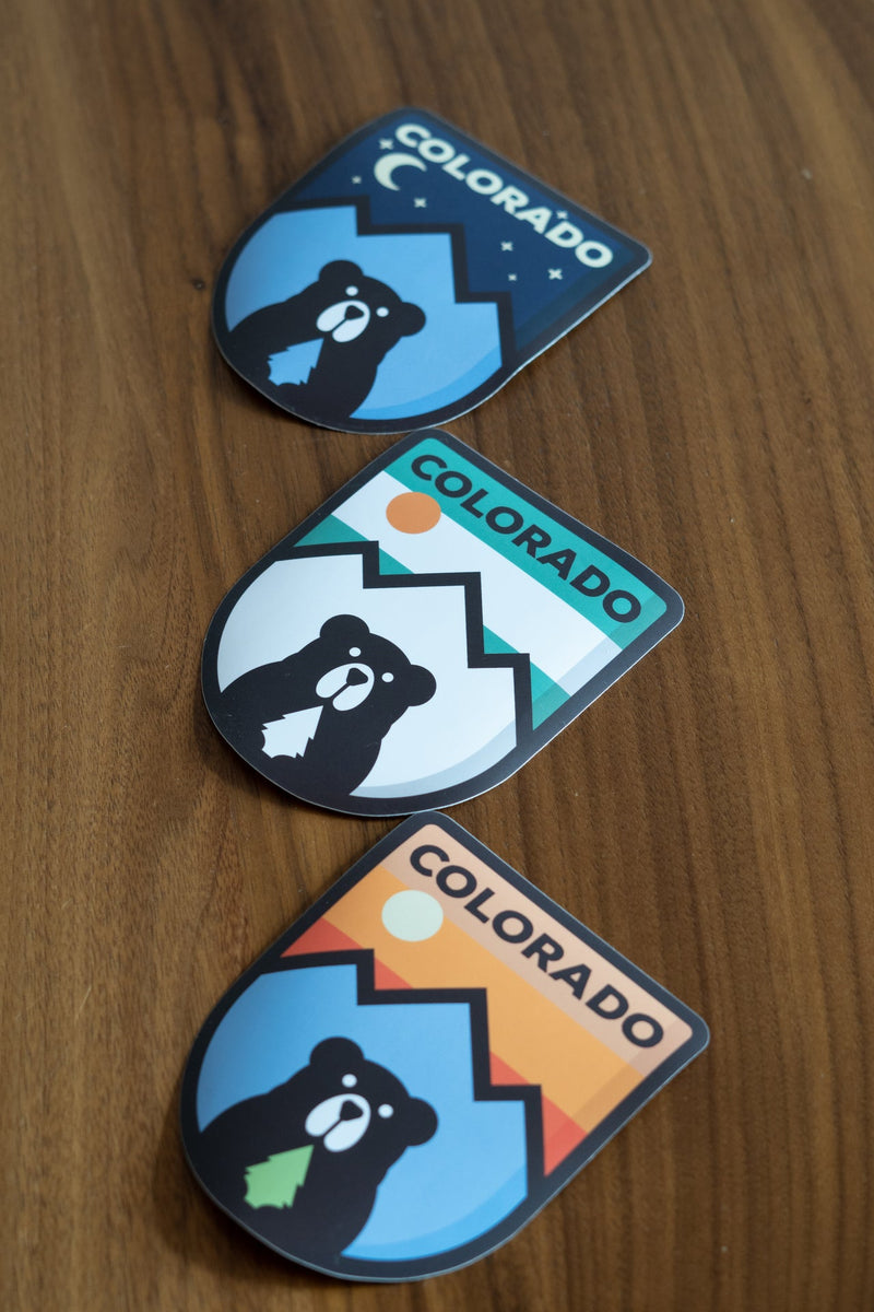 Load image into Gallery viewer, Mint Mountain Bear Sticker
