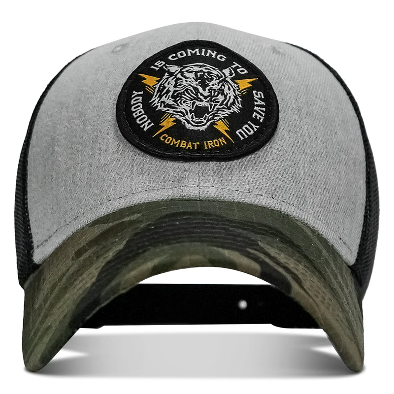 Load image into Gallery viewer, Nobody Is Coming To Save You Patch Snapback Hat
