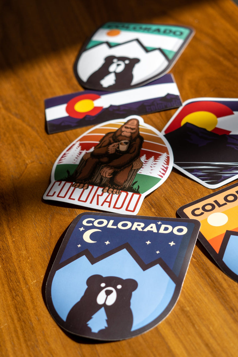 Load image into Gallery viewer, Colorado Coffee Squatch Sticker
